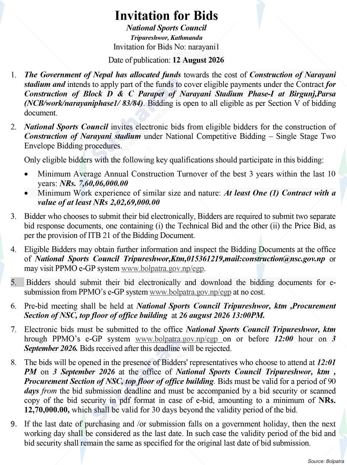National Sports Council