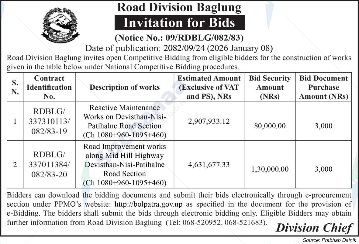 Road Division, Baglung