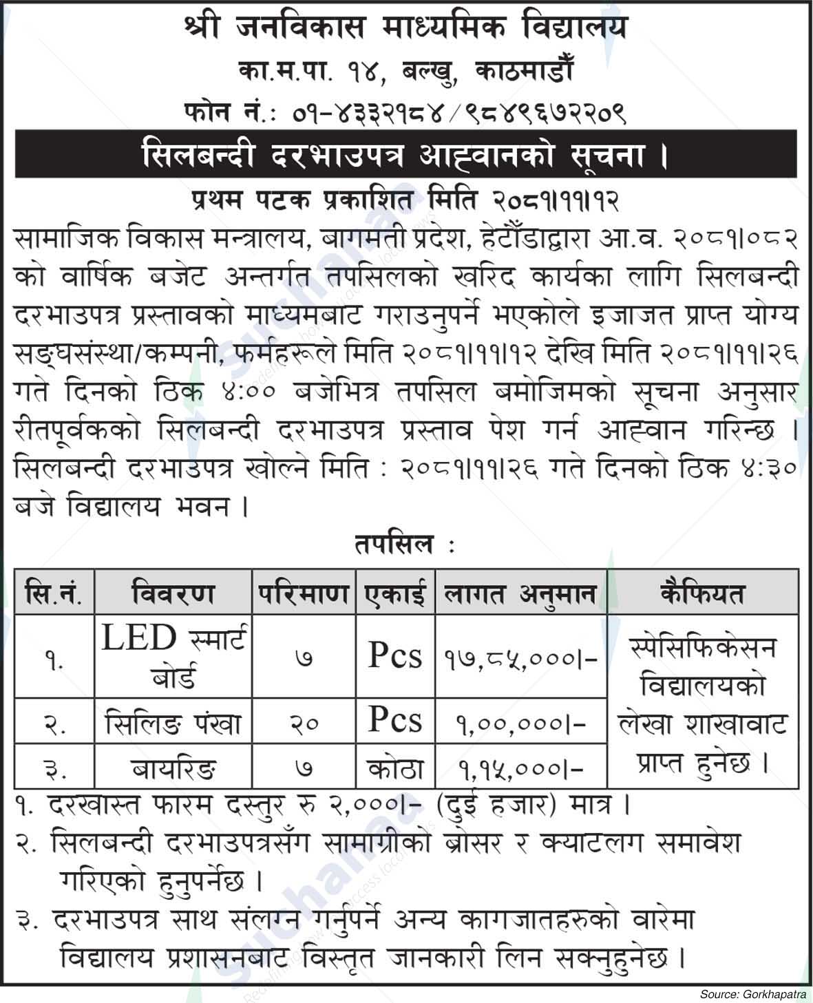 Shree Janbikash Secondary School
