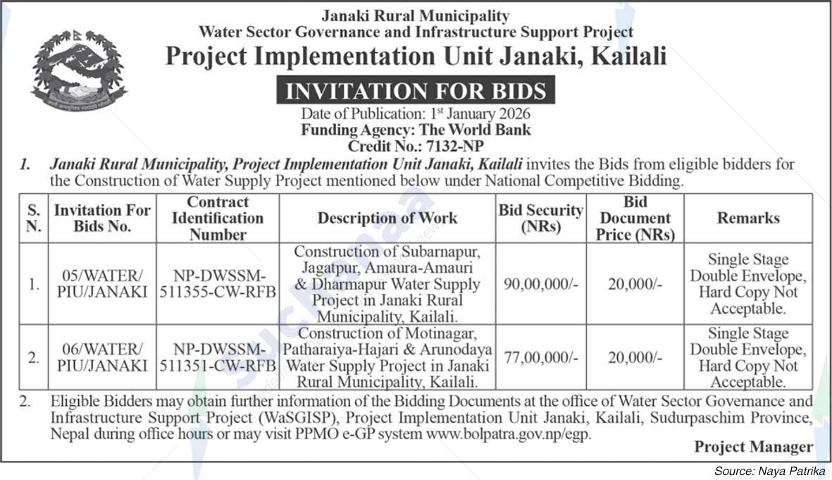 Project Implementation Unit, Janaki, Kailali