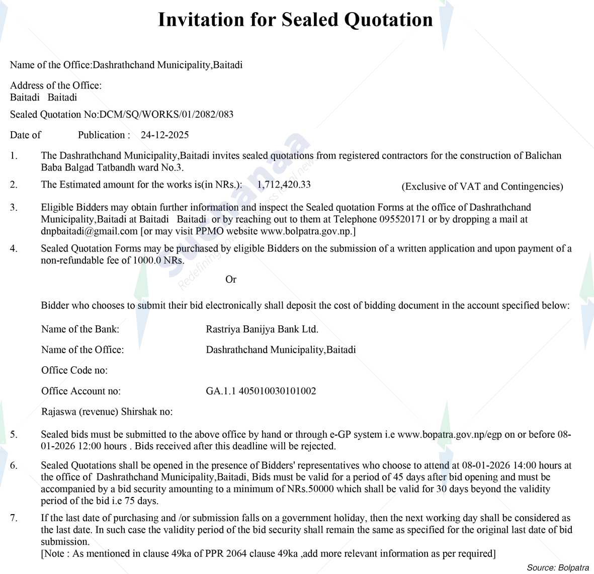 Dasharathchand Municipality