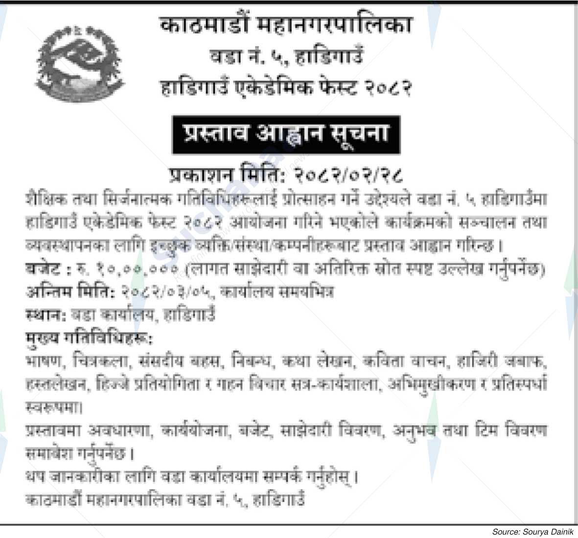 Kathmandu Metropolitan City