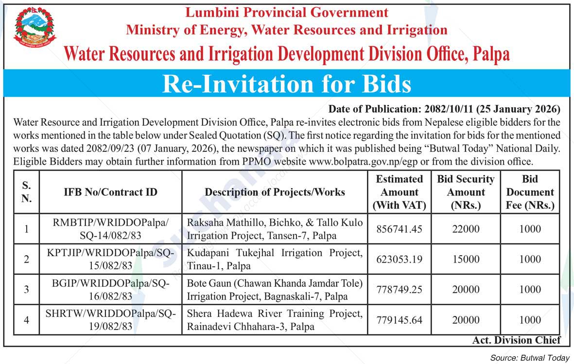Water Resources and Irrigation Development Division Office, Palpa