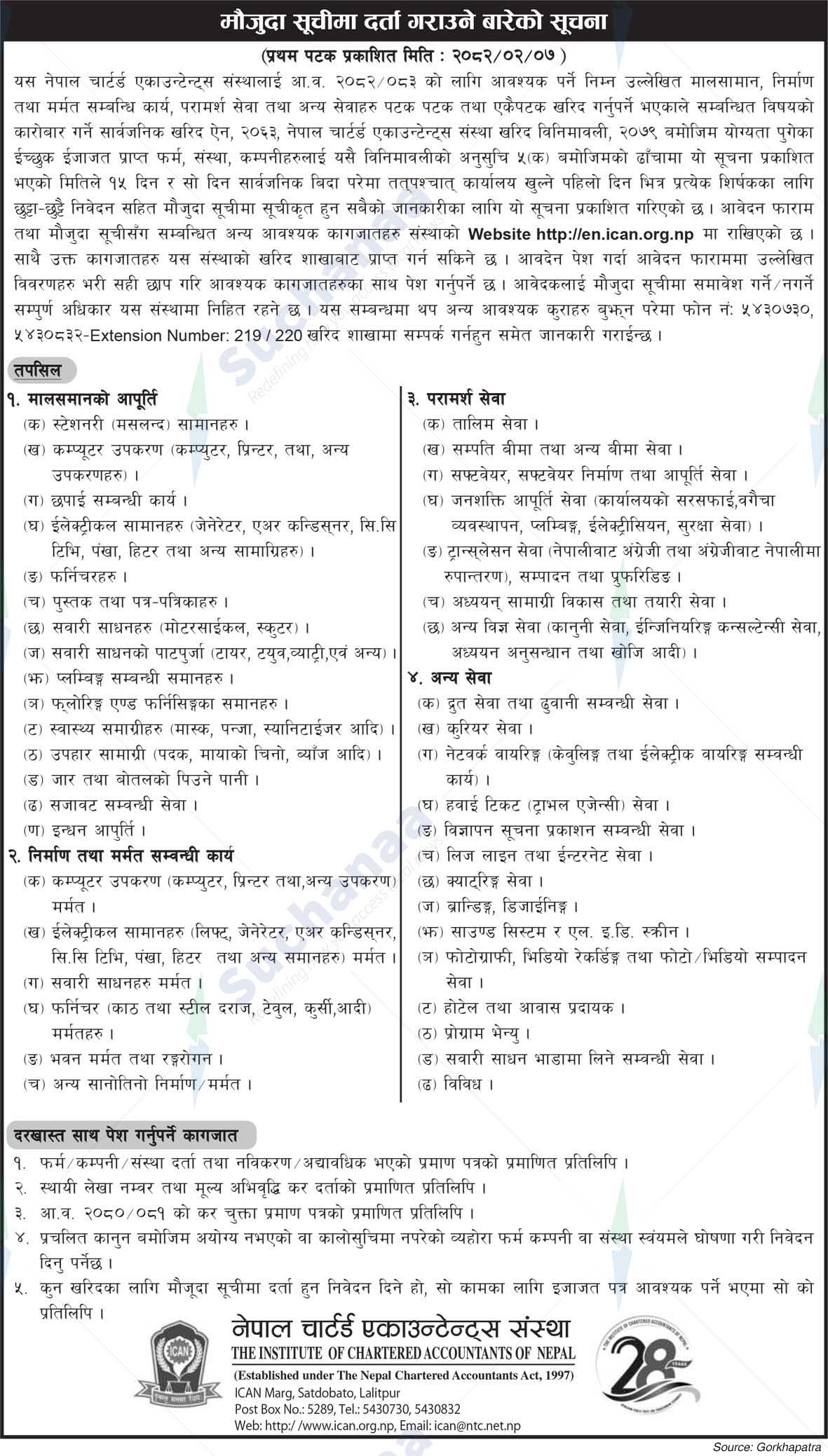 THE INSTITUTE OF CHARTERED ACCOUNTANTS OF NEPAL