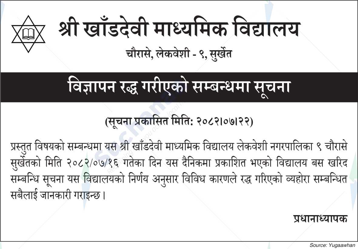 Shree Khanddevi Secondary School Crossroads