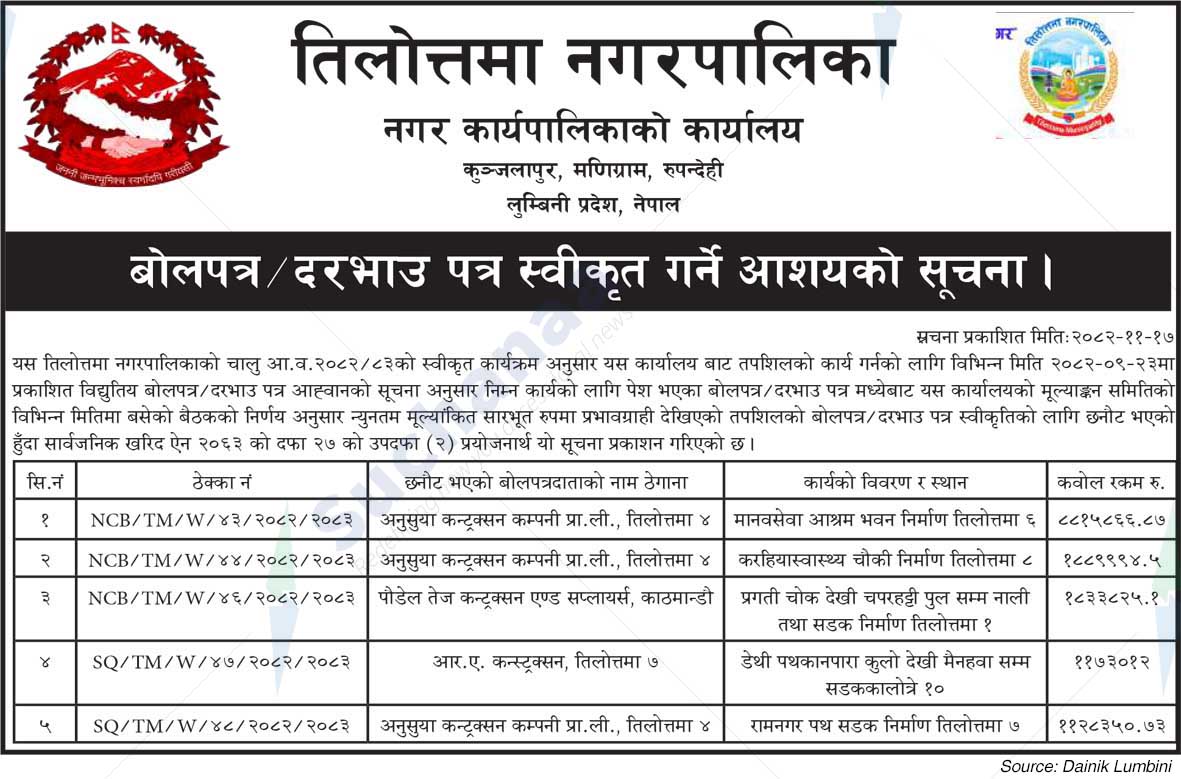 Tilottama Municipality