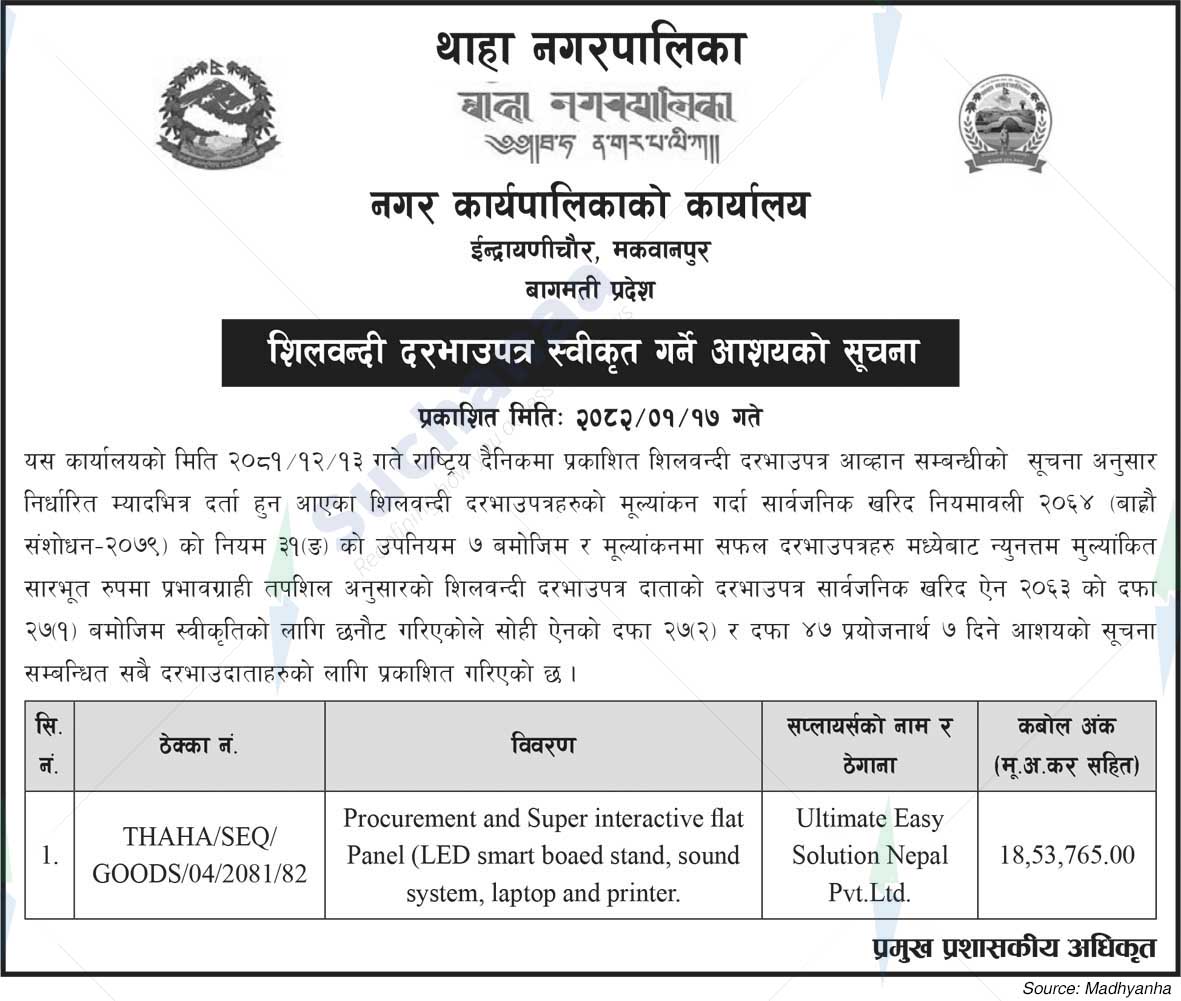 Thaha Municipality