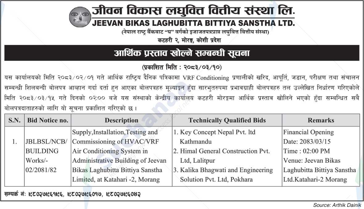 Jeevan Bikas Laghubitta Bittiya Sanstha Ltd.