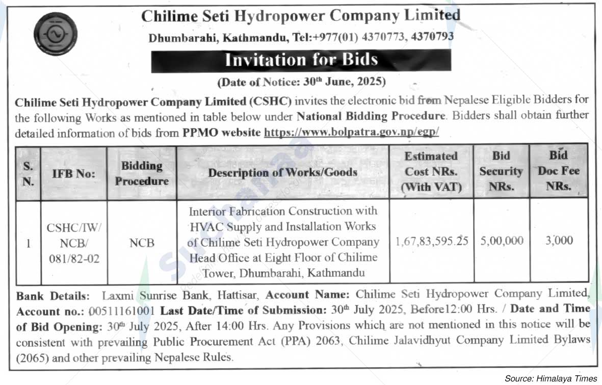 Chilime Seti Hydropower Company Limited