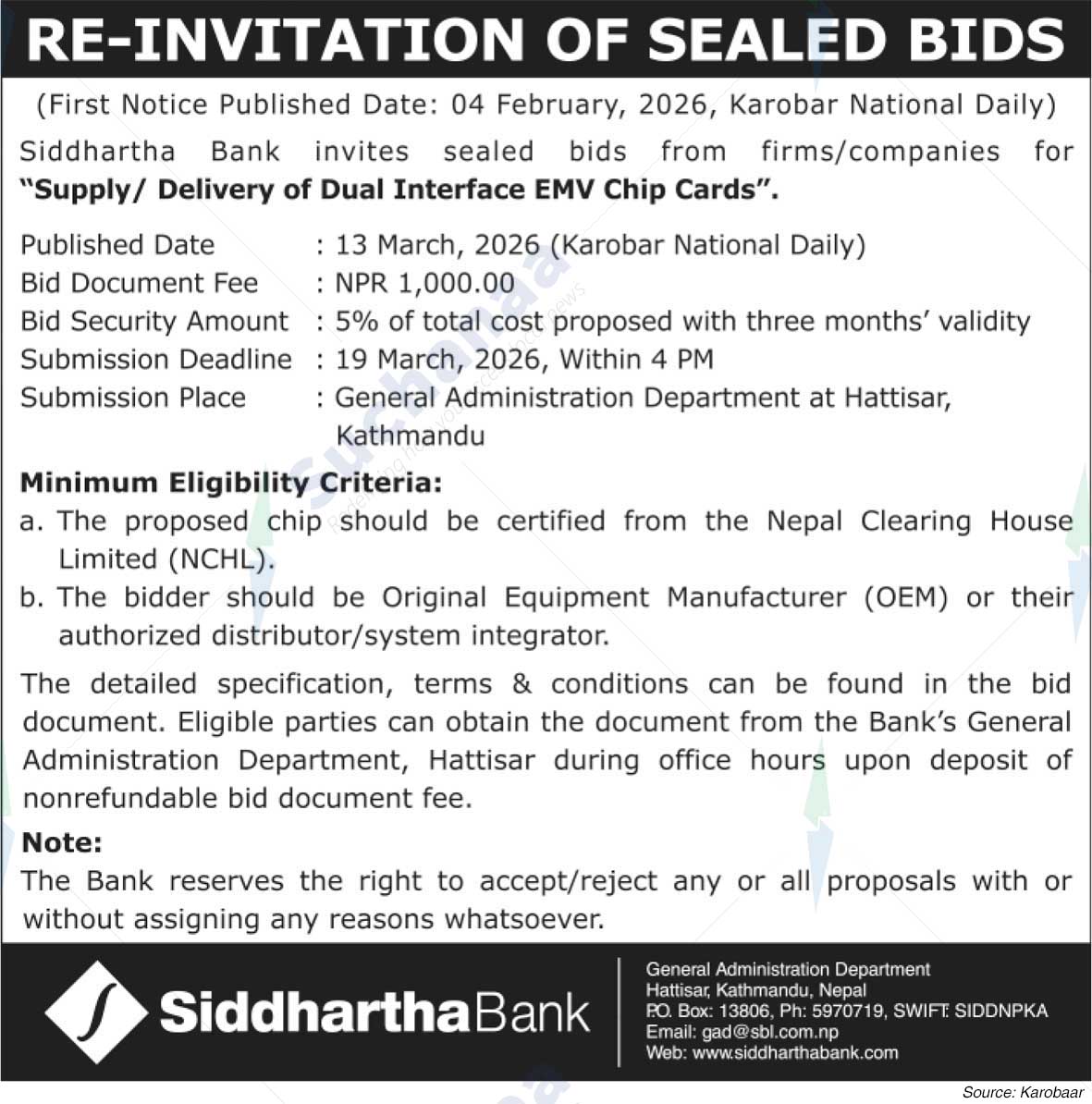 Siddhartha Bank Limited