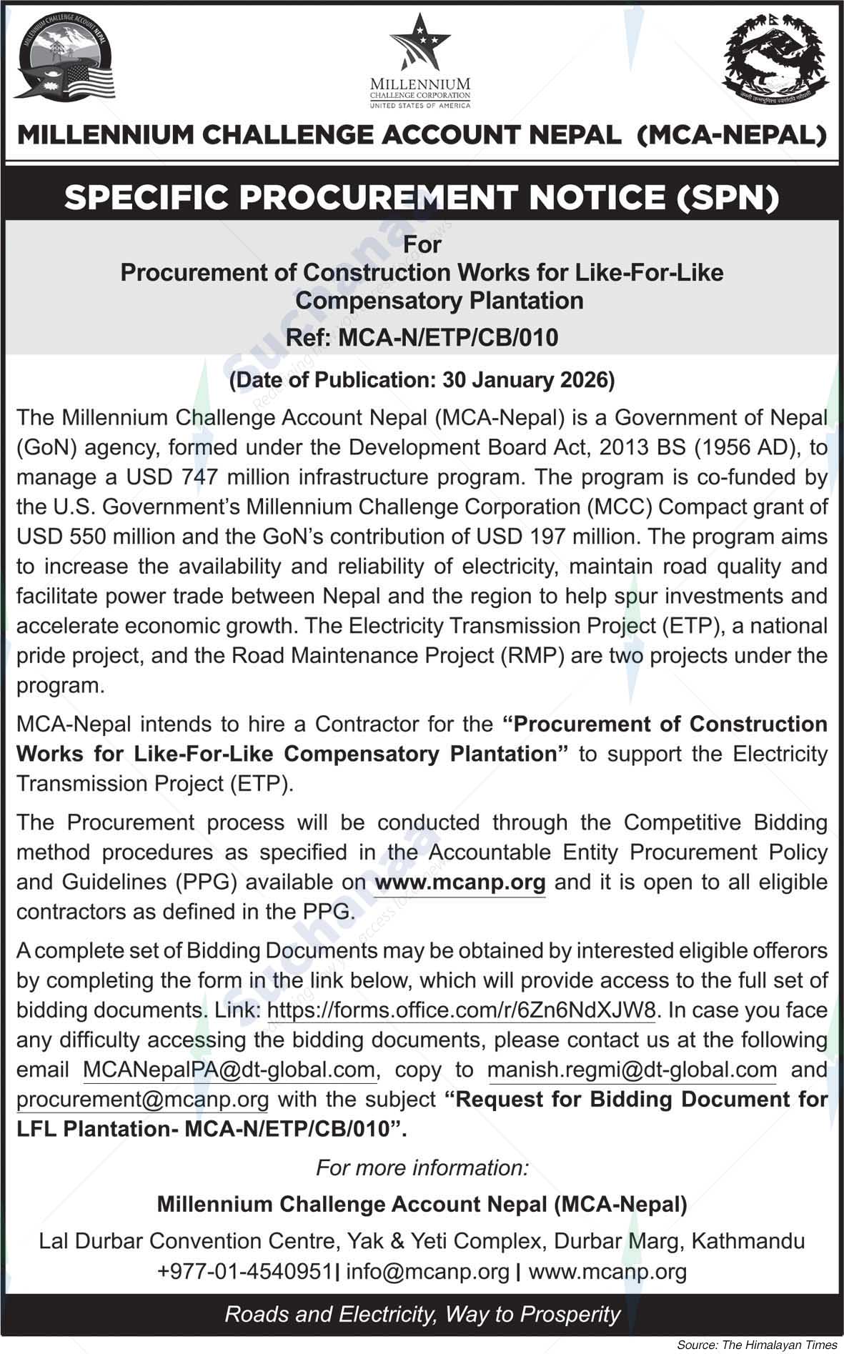 Millennium Challenge Account Nepal (MCA-NEPAL)