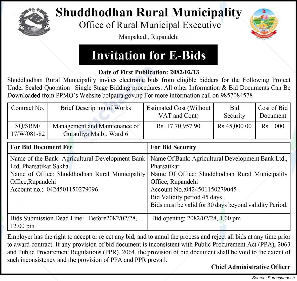 Shuddhodhan Rural Municipality