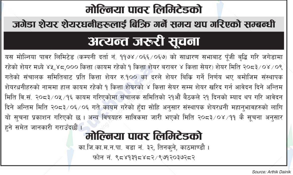 Molniya Power Limited (MPL)