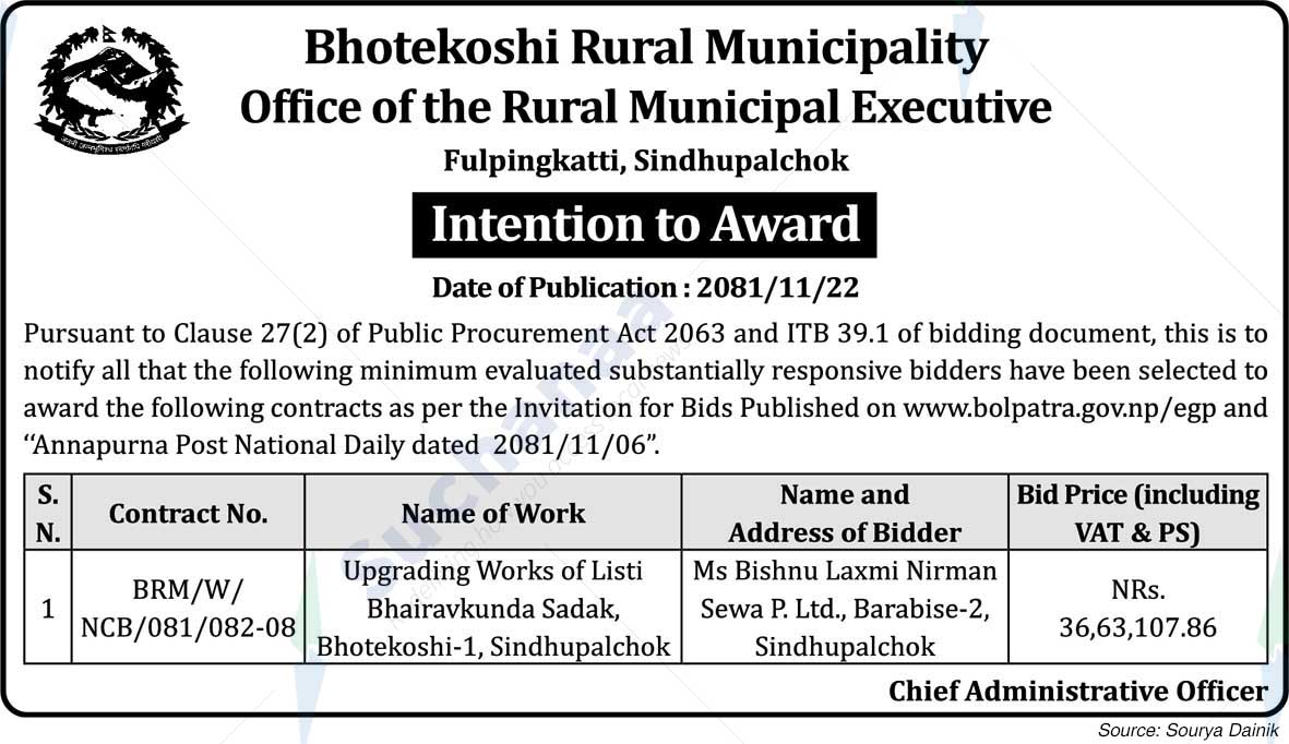 Bhotekoshi Rural Municipality
