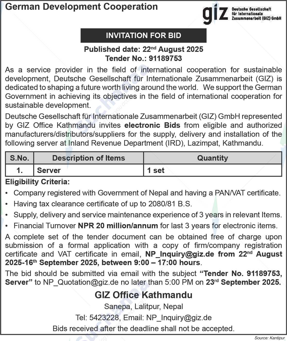 GIZ Office Kathmandu