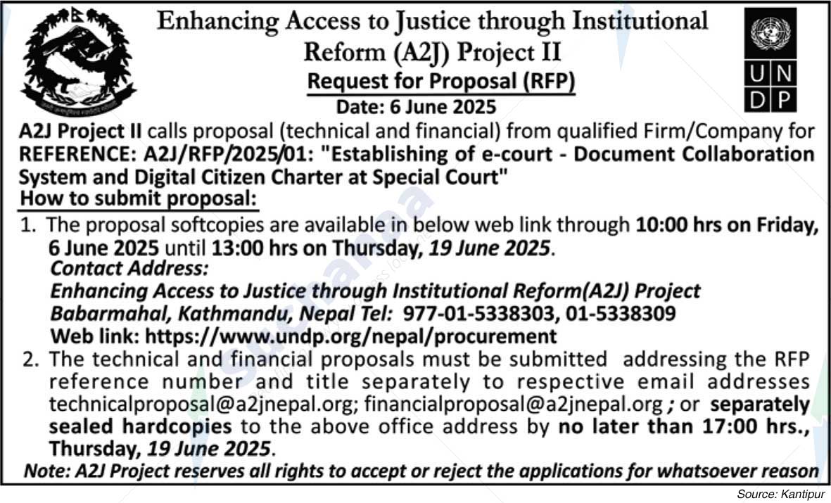 Enhancing Access to Justice through Institutional Reform (A2J) Project II