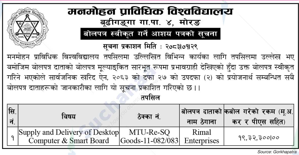 Manmohan Technical University
