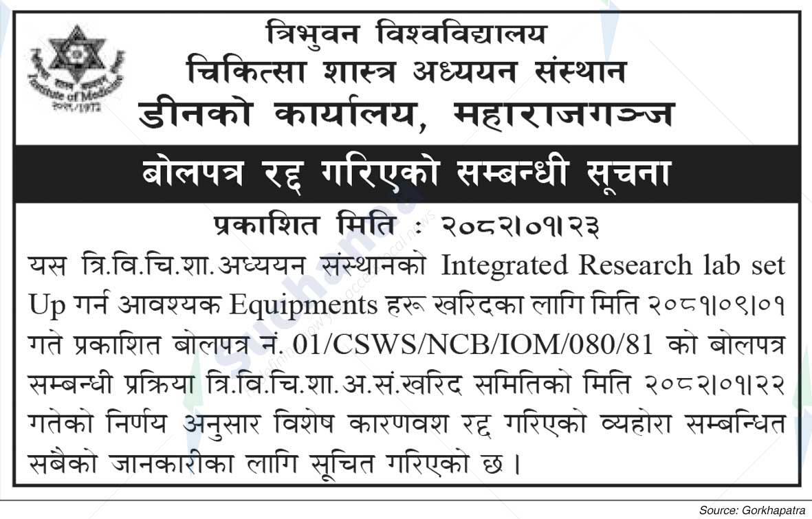 Tribhuvan University, Institute of Medicine