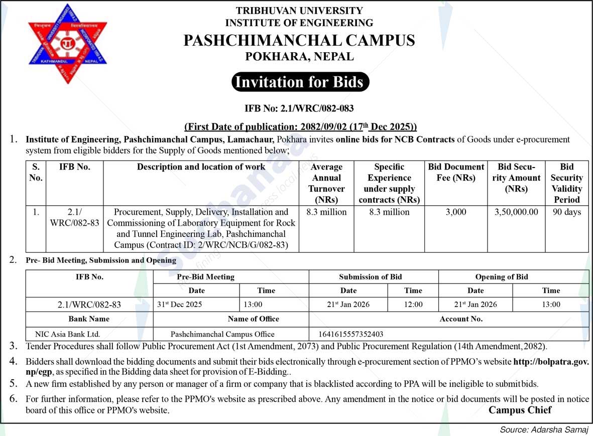 Pashchimanchal Campus, Pokhara