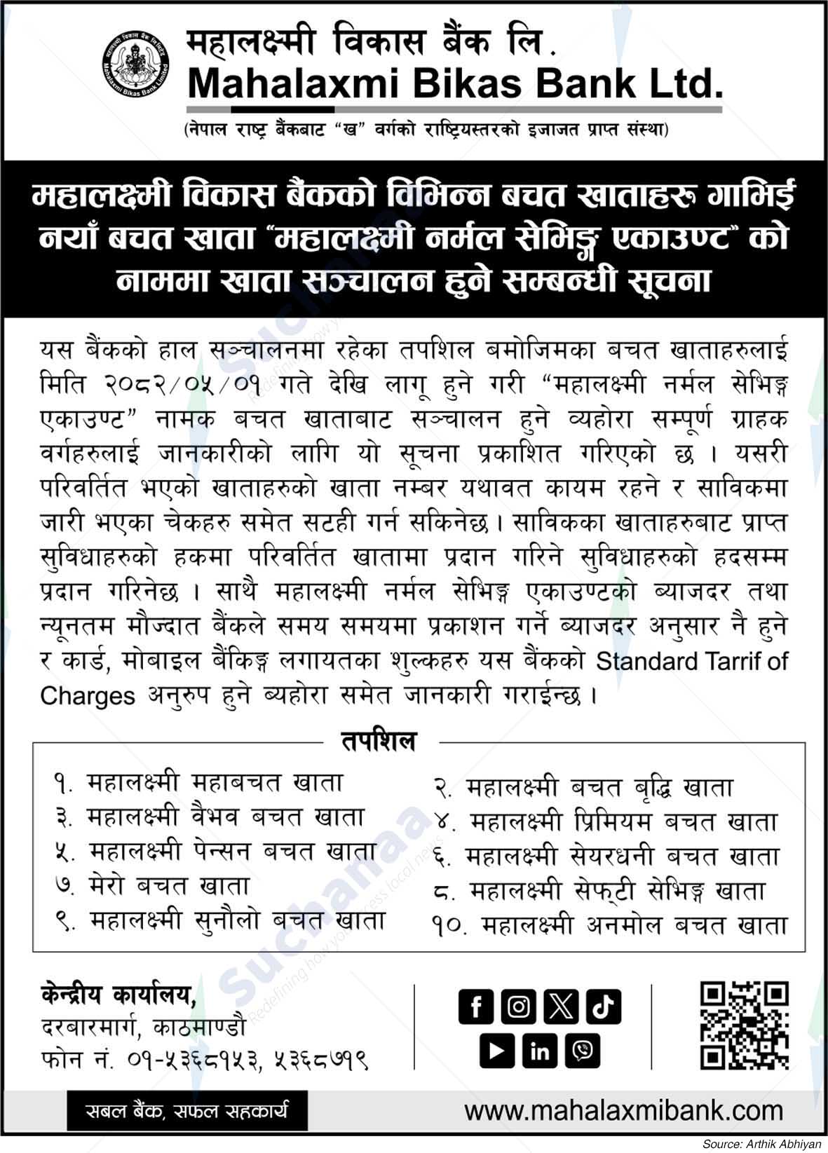 Mahalaxmi Bikas Bank Ltd.
