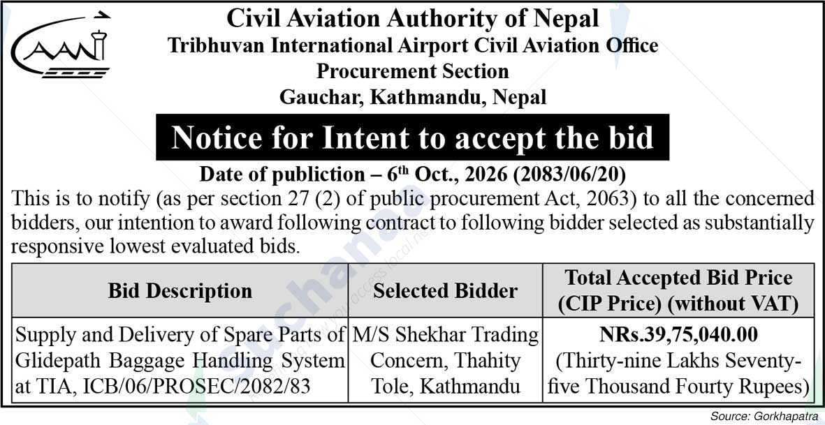 Tribhuvan International Airport Civil Aviation Office