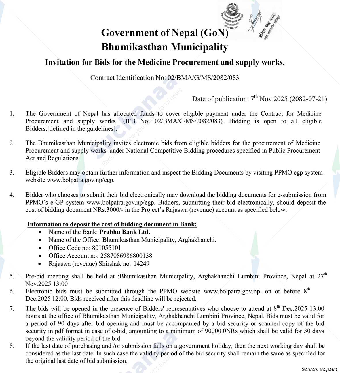 Bhumikasthan Municipality