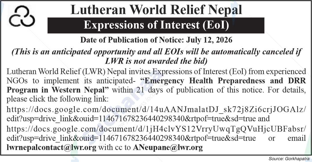 Lutheran World Federation (LWF) Nepal