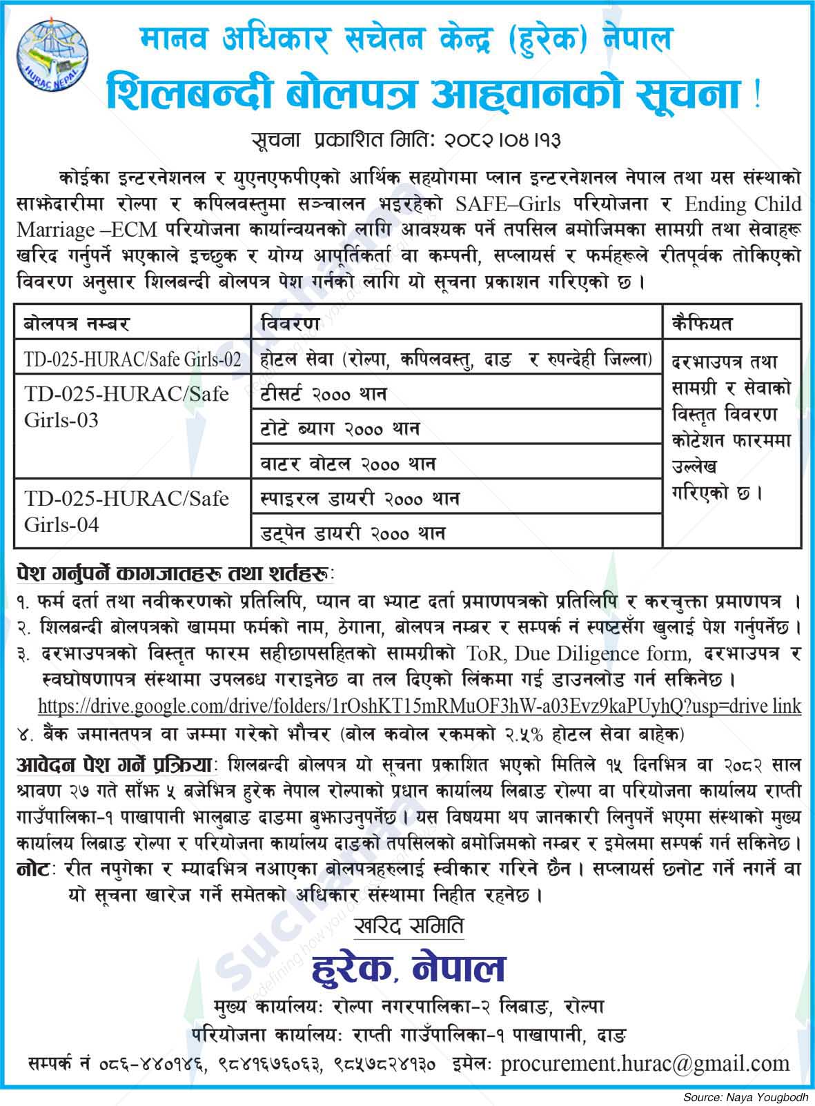 Human Rights Awareness Centre (HURAC) Nepal