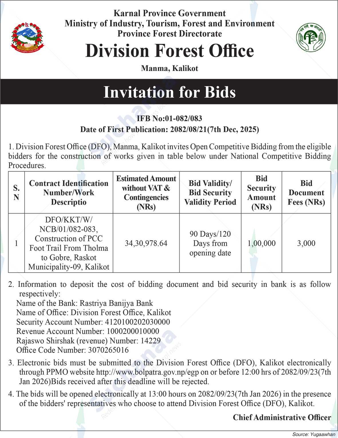 Division Forest Office, Manma, Kalikot