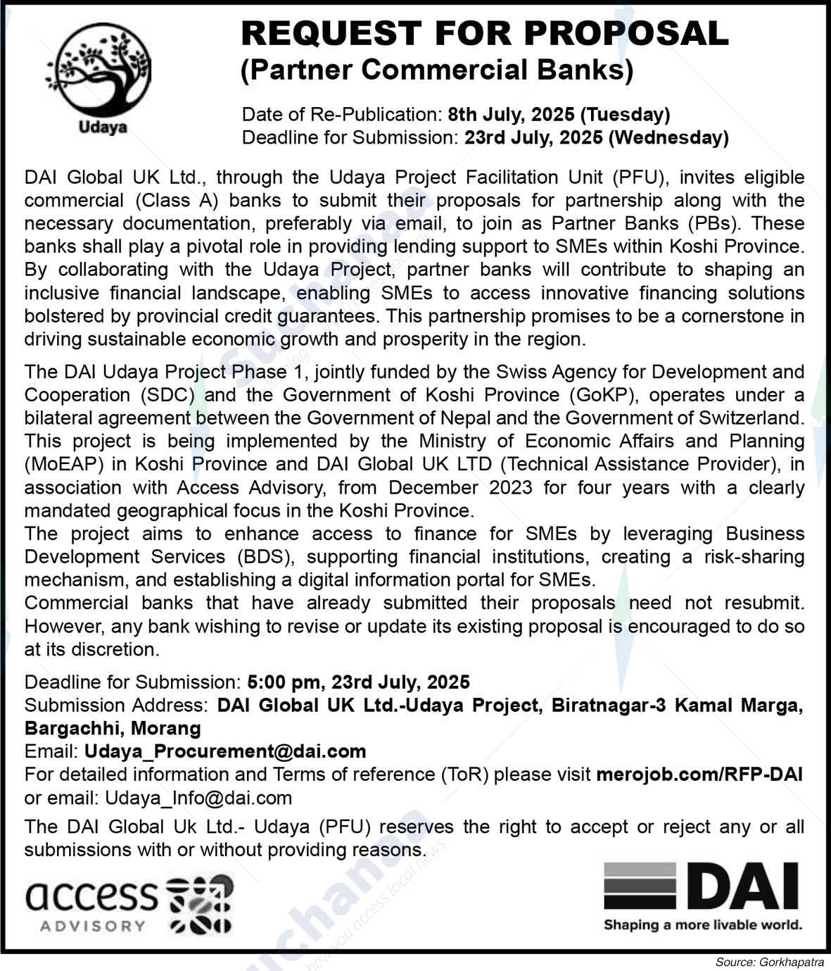 Udaya Project Facilitation Unit (PFU)