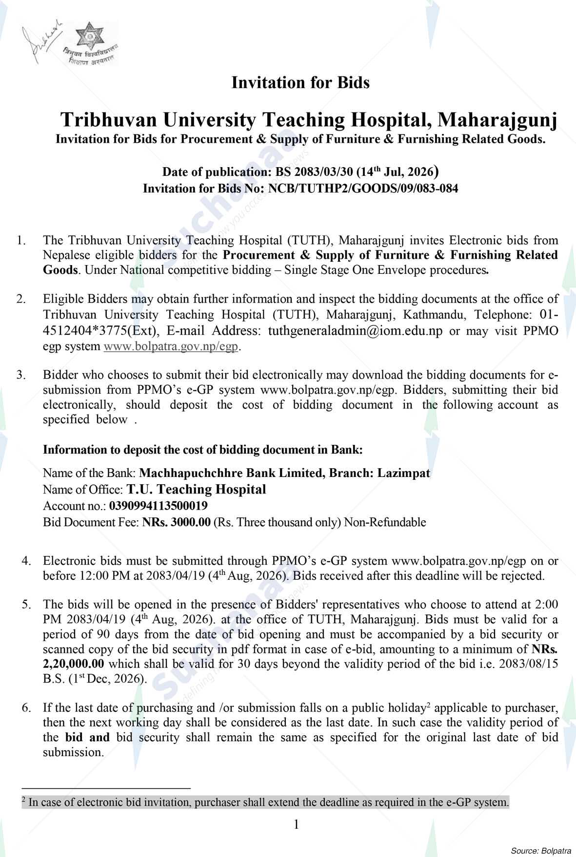 Tribhuvan University Teaching Hospital (TUTH)