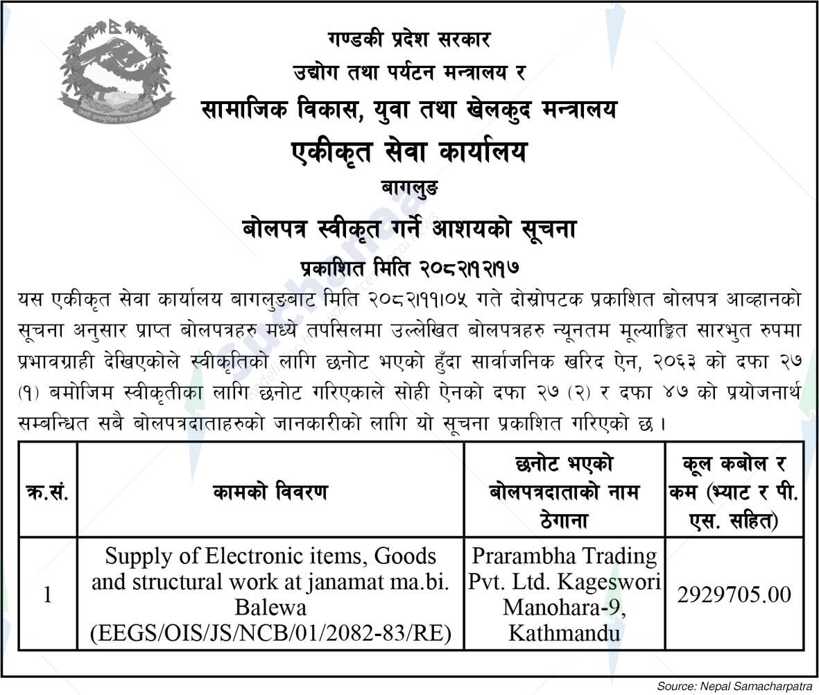 Office of Integrated Service, Baglung