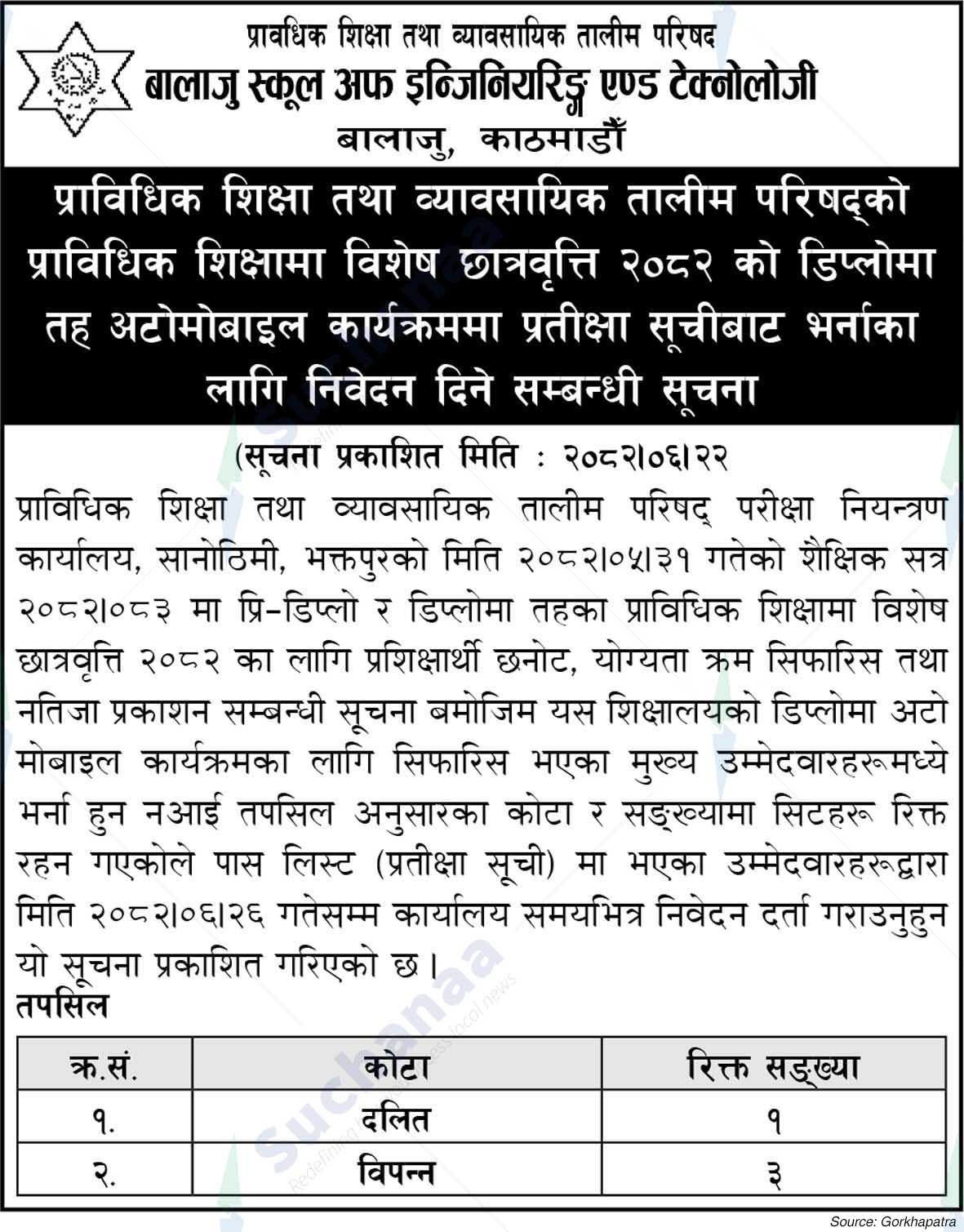 Balaju School Of Engineering and Technology