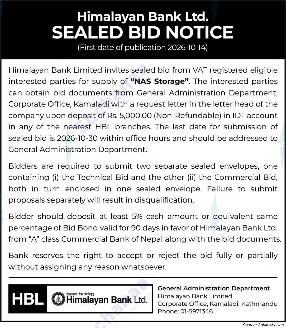 Himalayan Bank Limited