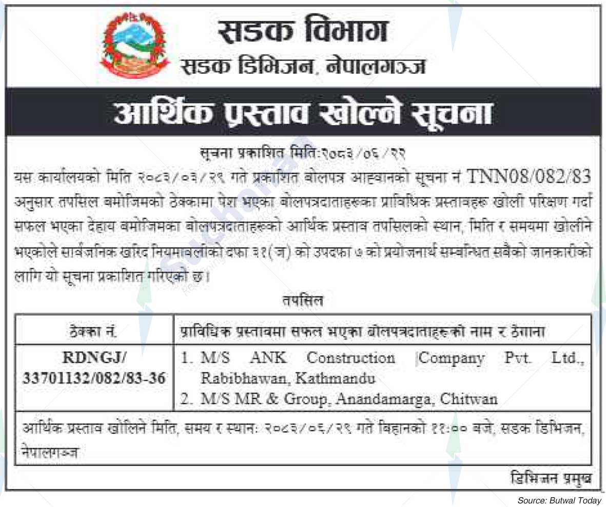 Road Division, Nepalgunj