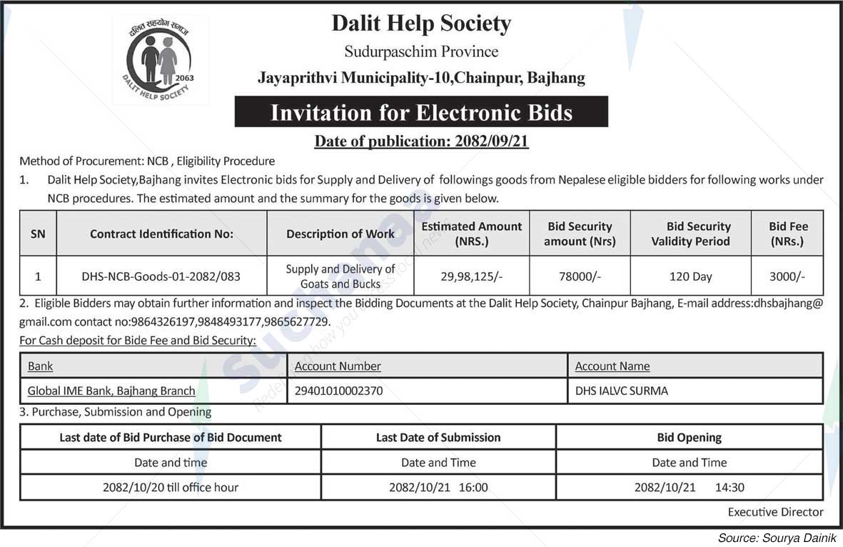 Dalit Help Society, Bajhang
