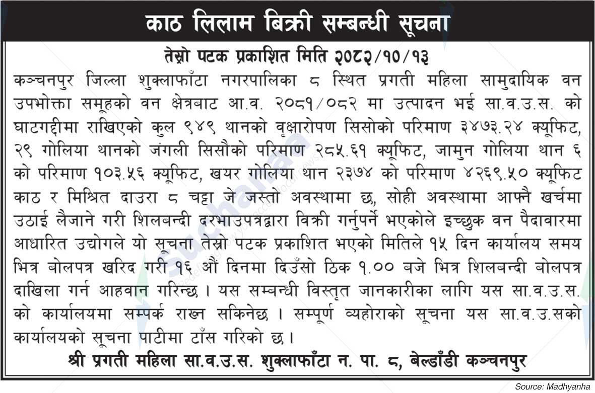 Shree Pragati Women Saa.Wa.Wo.Sa.