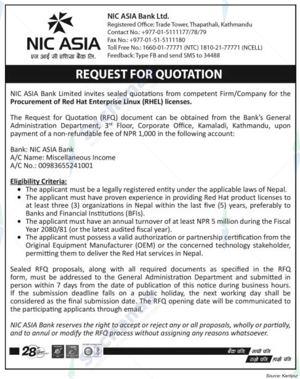 NIC Asia Bank Limited