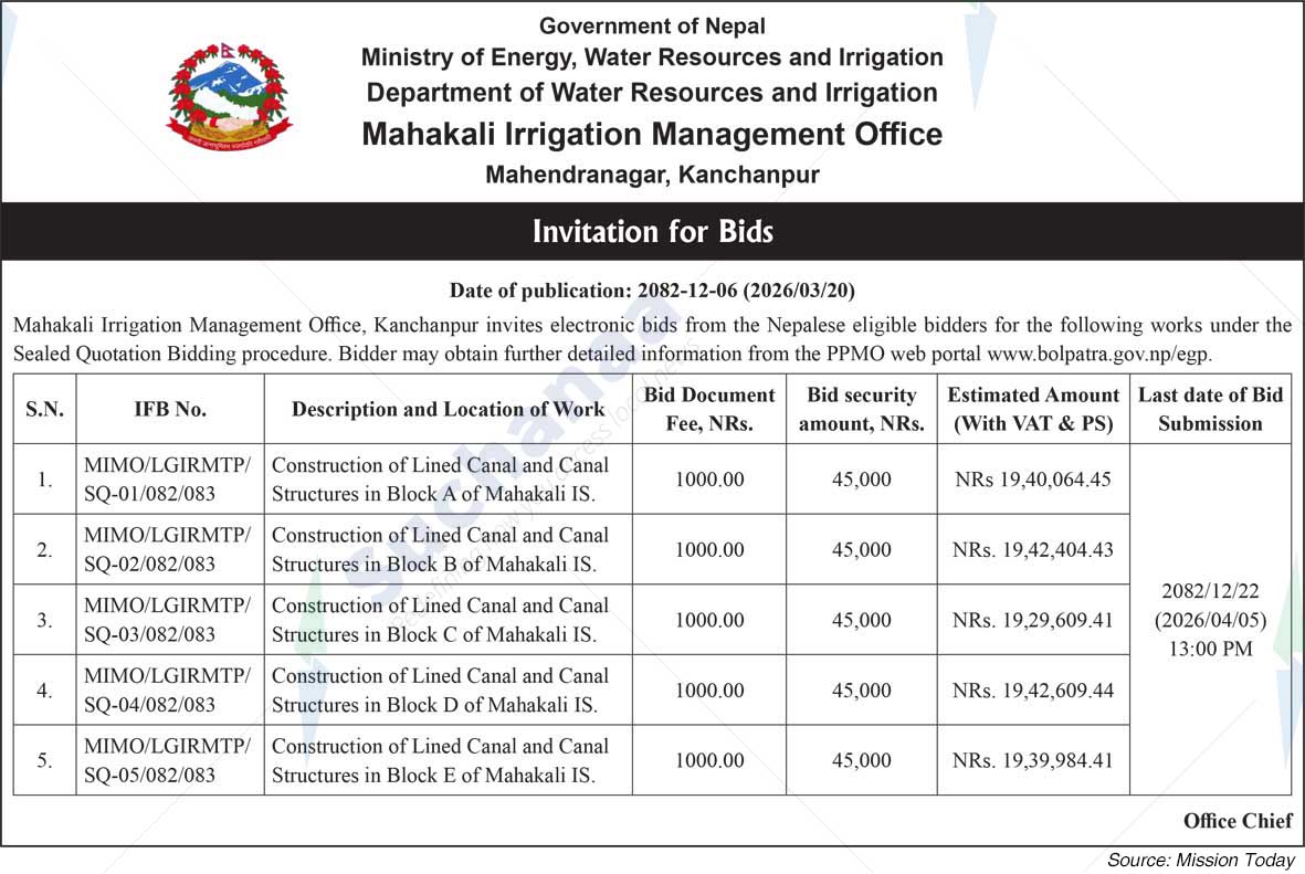 Mahakali Irrigation Management Office, Kanchanpur
