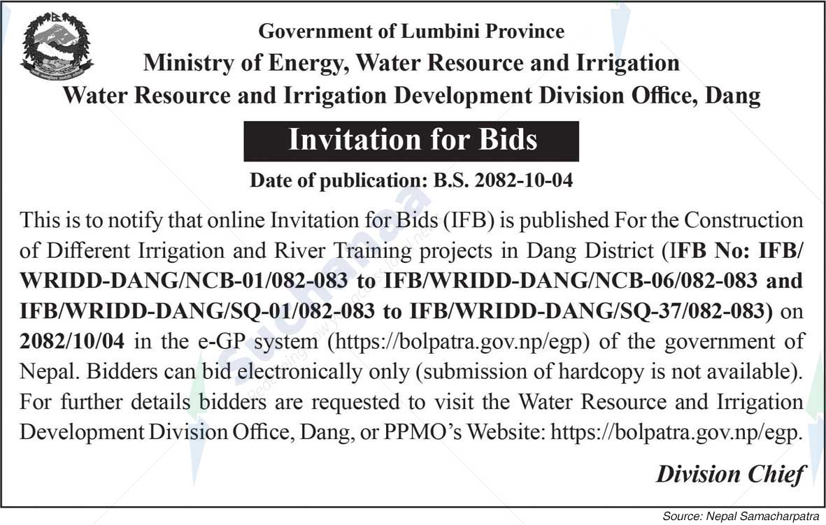 Water Resource and Irrigation Development Division Office, Dang