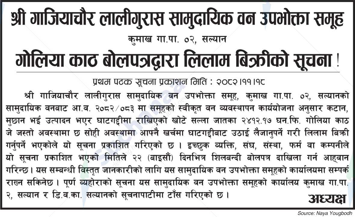 Shree Gaziachour Laliguras Saa.Wa.Wo.Sa.