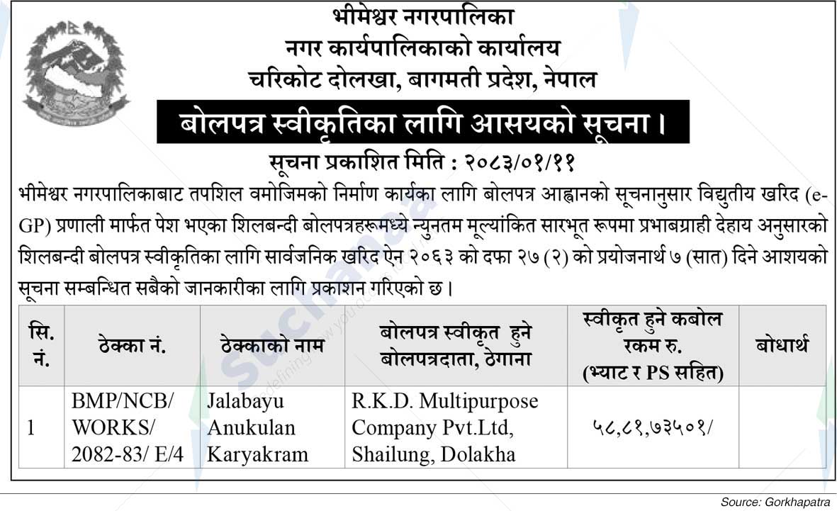 Bhimeswor Municipality