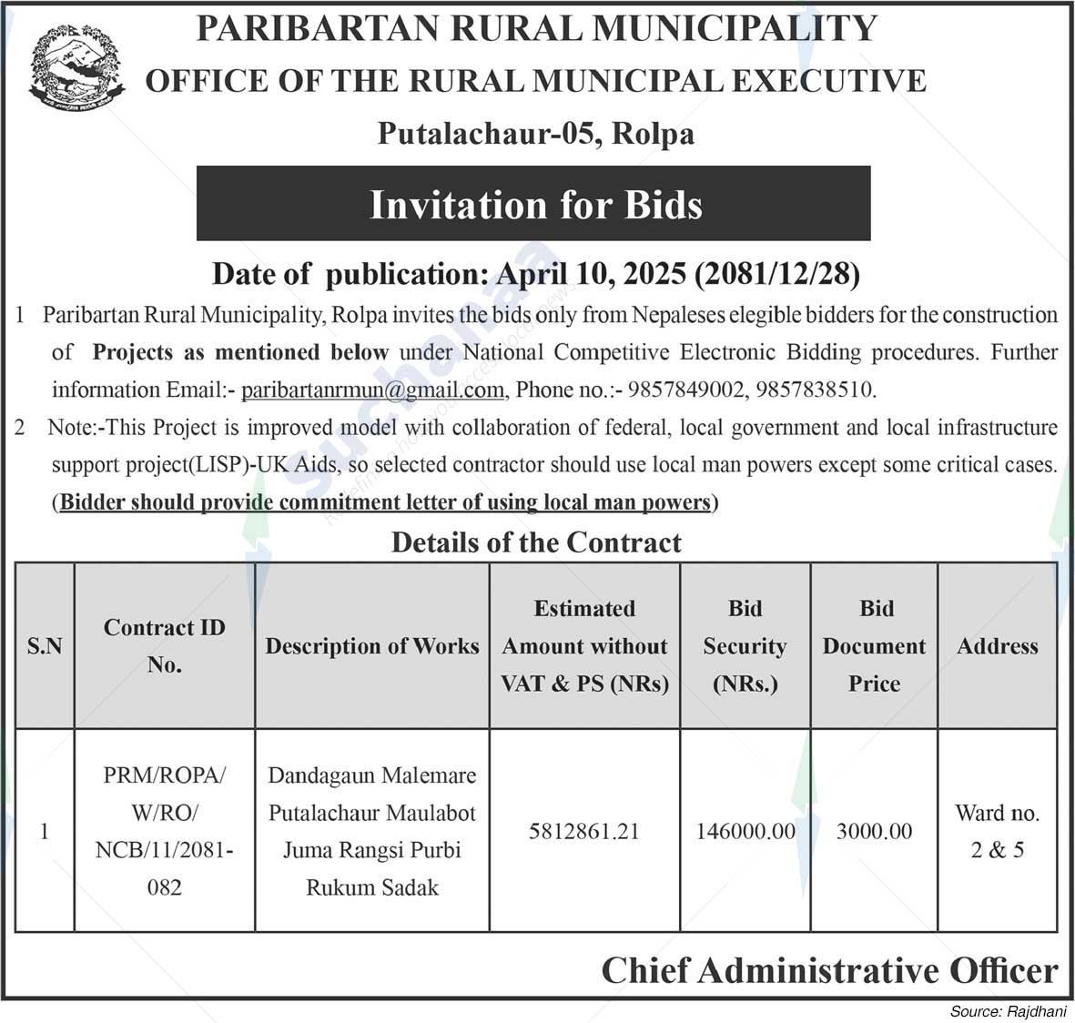 Parivartan Rural Municipality