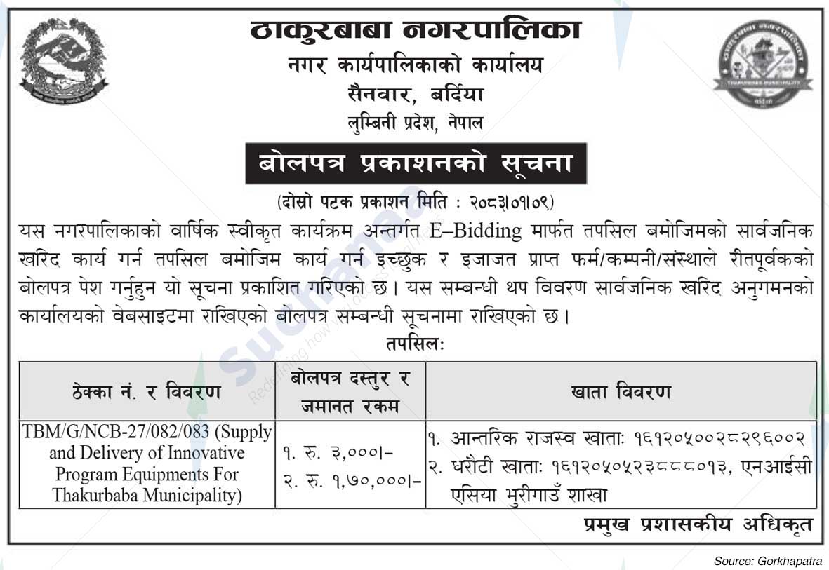 Thakurbaba Municipality