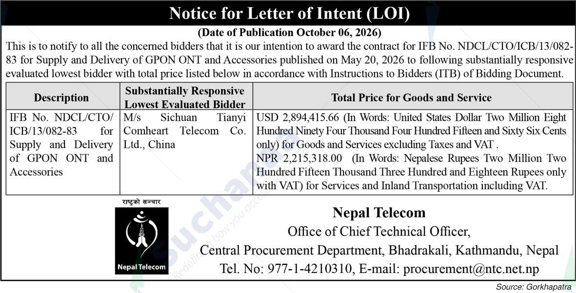 Nepal Doorsanchar Company Limited (NTC)