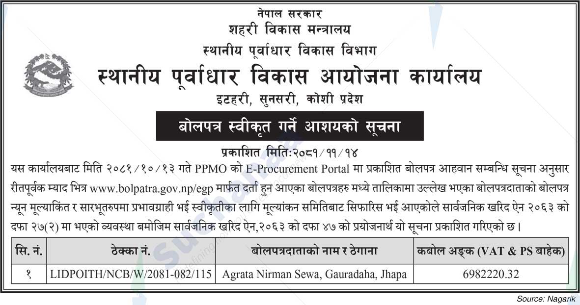 Local Infrastructure Development Project Office