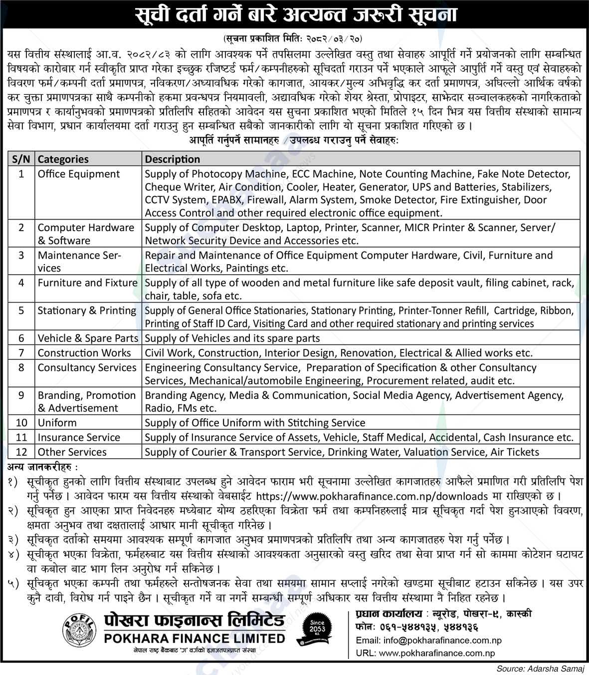 Pokhara Finance Limited