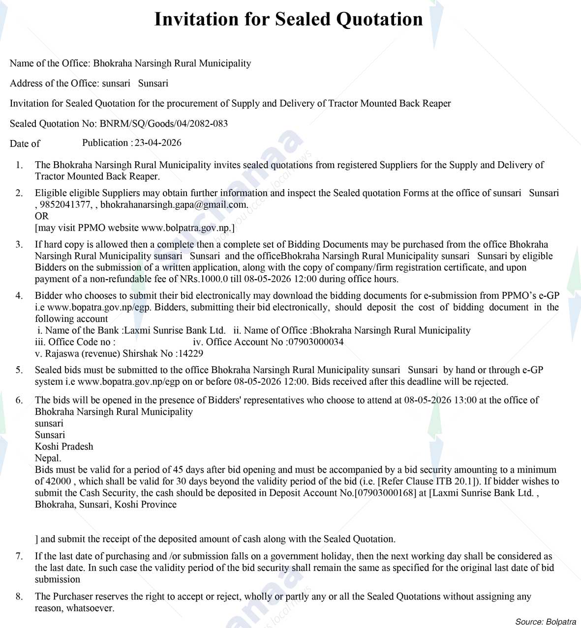 Bhokraha Narsingh Rural Municipality