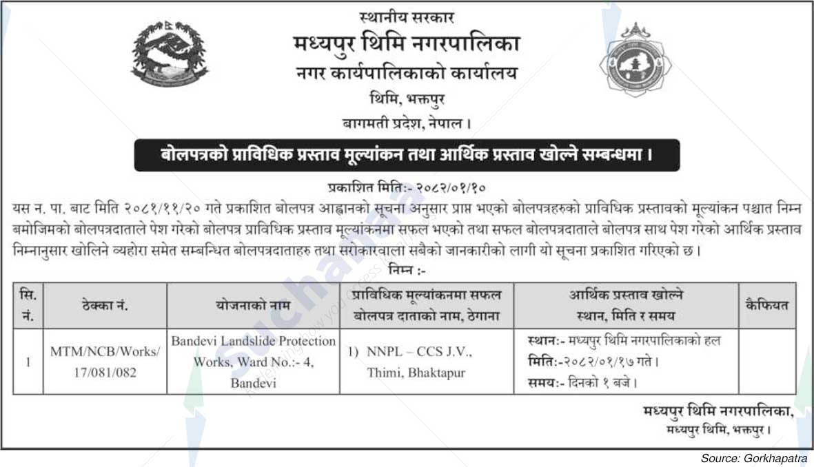 Madhyapur Thimi Municipality