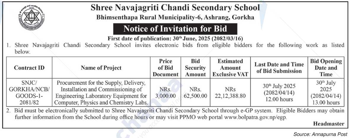 Shree Navajagriti Chandi Secondary School